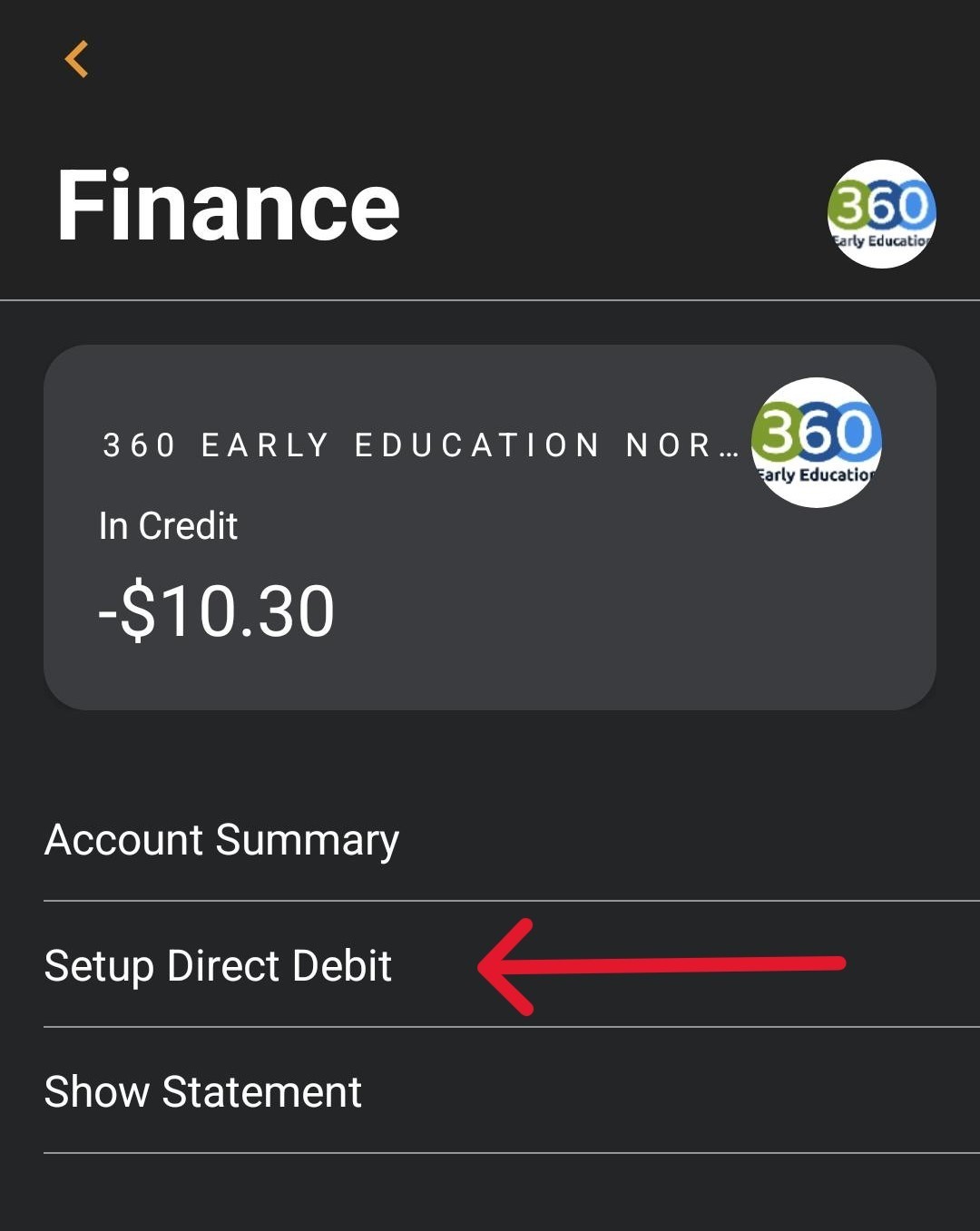 SetupDirectDebit